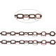 Brass Flat Oval Cable Chains(CHC025Y-R)-1