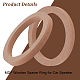 MDF Wooden Spacer Ring for Car Speaker(AJEW-WH0304-15)-4