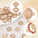 40Pcs 2 Styles Flat Round Alloy Connector Charms(FIND-GO0001-33)-5