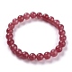 Dyed Natural Jade Beads Stretch Bracelets(BJEW-J183-B-07)-1