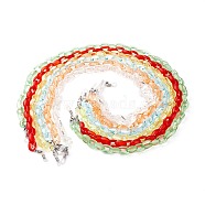 Neck Strap Eyeglasses Chain Sets, with Transparent Acrylic Cable Chains, 304 Stainless Steel Lobster Claw Clasps and Rubber Loop Ends, Mixed Color, 26.97 inch(68.5cm), 6pcs/set(AJEW-EH00356)