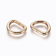 Iron D Rings, Buckle Clasps, For Webbing, Strapping Bags, Garment Accessories, Light Gold, 19x15x2.5mm, Inner Diameter: 13x9mm(IFIN-WH0051-30LG)