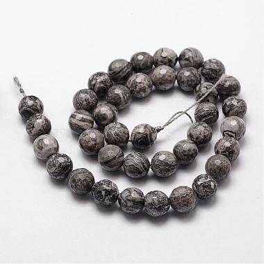 Natural Map Stone/Picasso Stone/Picasso Jasper Beads Strands(G-D840-35-8mm)-2