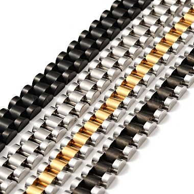 304 Stainless Steel Thick Link Chain Bracelet(BJEW-G649-10)-2