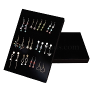 Sponge Mat, Jewelry Display Accessories, Rectanlge, Black, 23.1x34.3x1.15cm(ODIS-WH0008-17A)