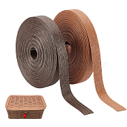 PandaHall Elite 2 Rolls 2 Colors Paper Ribbons, for Rattan Woven Making, Mixed Color, 12~15.5mm, about 10m/roll, 1roll/color(OCOR-PH0001-34)