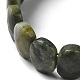 Bracelet extensible en perles de jade xinyi naturel/jade du sud chinois(G-E010-01-03)-3