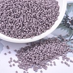 MIYUKI Round Rocailles Beads, Japanese Seed Beads, 11/0, (RR410F) Matte Opaque Mauve, 2x1.3mm, Hole: 0.8mm, about 5500pcs/50g(SEED-X0054-RR0410F)