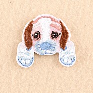 Puppy Computerized Embroidery Cloth Iron on/Sew on Patches, Costume Accessories, Appliques, Beagle Dog, Colorful, 3.9x4.2cm(DIY-F030-16S)