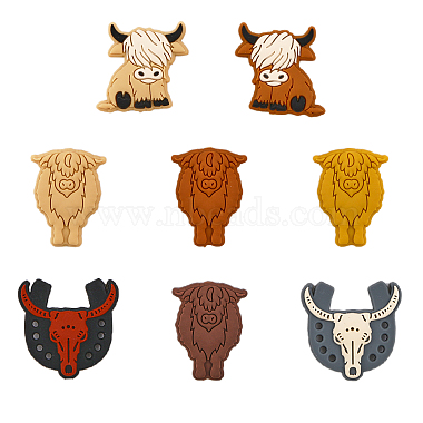 Mixed Color Cattle Silicone Beads