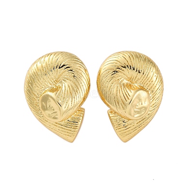 Rack Plating Brass Dangle Stud Earrings for Women(EJEW-C125-23A-G)-4