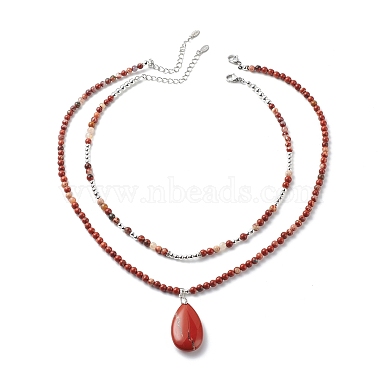 Mixed Color Red Jasper Necklaces