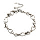 304 Stainless Steel Heart Link Chains Bracelets for Men & Women(BJEW-D042-08P)-1