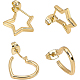Brass Stud Earrings(EJEW-BC0001-01G)-1