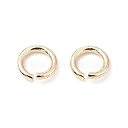 Brass Jump Rings, Open Jump Rings, Long-Lasting Plated, Cadmium Free & Lead Free, Round Ring, Real 14K Gold Plated, 3x0.5mm, 24 Gauge, Inner Diameter: 2mm(KK-WH0060-01A-G)