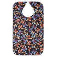 Polyester Adult Bibs for Eating, Washable Reusable Waterproof Clothing Protector, Bibs for Elderly, Weak People, Butterfly Pattern, 773x437x4.5mm(AJEW-WH0020-62E)