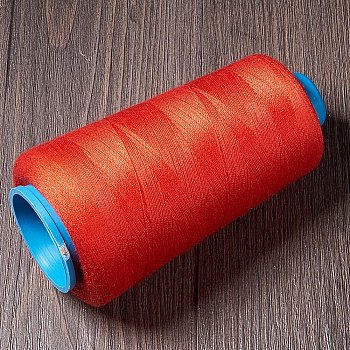Polyester Thread, Red, 0.28mm, about 1749.78 yards(1600m)/roll