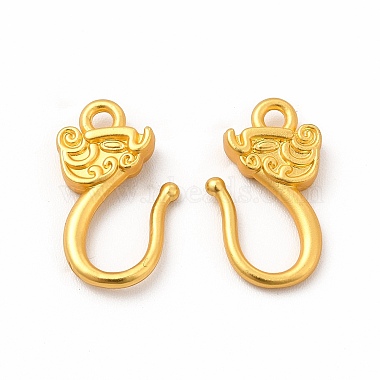 Matte Gold Color Alloy Hook and S-Hook Clasps