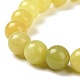 Natural Lemon Quartz Beaded Stretch Bracelets(BJEW-S128-15)-2