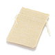 Sacs en polyester imitation toile de jute sacs à cordon(X-ABAG-R005-17x23-13)-2