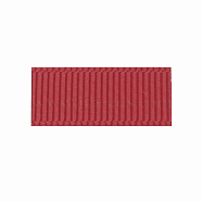 High Dense Polyester Grosgrain Ribbons, FireBrick, 3/8 inch(9.5mm), about 100yards/roll(OCOR-S112-D-21)