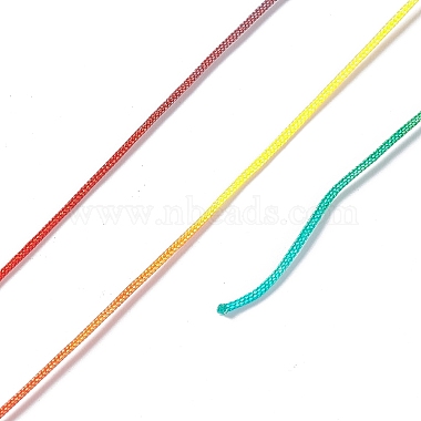 50 м окрашенный нейлоновый китайский шнур для вязания узлов(NWIR-A008-02A)-3