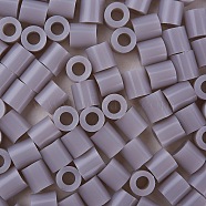 1 Box 5mm Melty Beads PE DIY Fuse Beads Refills for Kids, Tube, Gray, 5x5mm, Hole: 3mm, about 500pcs/box(DIY-X0047-45-B)