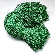 7 Inner Cores Polyester & Spandex Cord Ropes, for Rope Bracelets Making, Lime Green, 4mm, about 109.36 yards(100m)/bundle, 420~500g/bundle(RCP-R006-094)