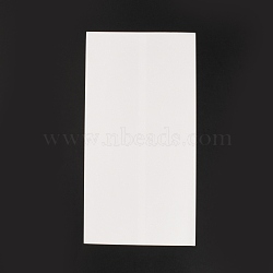 PET Heat Shrink Bag, Vacuum Cup Membrane, Shrink Film Bag, Doubleport Bag, Rectangle, White, 290x150x0.1mm(ABAG-WH0032-20B)