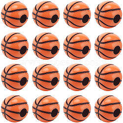 150Pcs Craft Style Acrylic Beads, Basketball, Coral, 11.5~12x10.5mm, Hole: 3.5~4mm(MACR-SC0002-21)