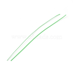 Plastic Wire Twist Ties, with Iron Core, Bread Candy Bag Ties, Green, 200x2x0.7mm(AJEW-WH0109-80B)