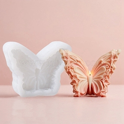 Butterfly DIY Silicone Candle Molds, Resin Casting Molds, White, 78x100x28.5mm(SIL-F014-01B)