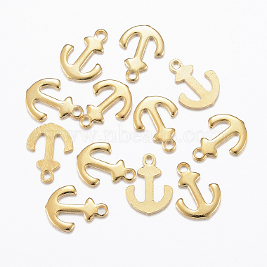 Golden Anchor & Helm Stainless Steel Charms