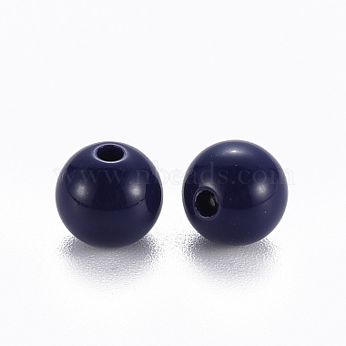 Opaque Acrylic Beads(X-MACR-S370-C8mm-A19)-2