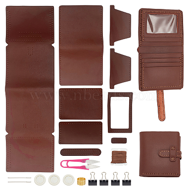 DIY Leather Men's Wallet Making Kits(DIY-WH0349-228A)-1