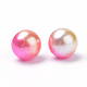 Rainbow Acrylic Imitation Pearl Beads(OACR-R065-4mm-04)-2