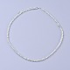 Préhnite naturelle colliers de perles(NJEW-K114-B-A12)-1