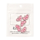 Pink Alloy Enamel Heart Charm Pendants Great for Mother's Day Gifts Making(X-ENAM-19.5X19.5)-6