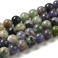 Natural Tanzanite Beads Strands, Round, 7mm, Hole: 0.6mm, about 56~57pcs/strand, 15.35''~15.55''(39~39.5cm)(G-Z044-A01-02)