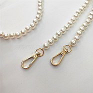 Plastic Resin Bag Handles,Pearl Chain, Old Lace, 40x1cm(PURS-PW0001-294D)
