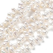 Natural Cultured Freshwater Pearl Beads Strands, Rice, Antique White, 6~8x4~5mm, Hole: 0.6mm, about 82pcs/strand, 13.66''(34.7cm)(PEAR-E019-11)