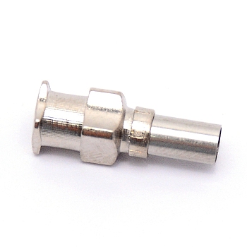 Stainless Steel Dispensing Needles, Stainless Steel Color, 18x6x5.5mm, Pin: 4mm, Inner Diameter: 3.5mm