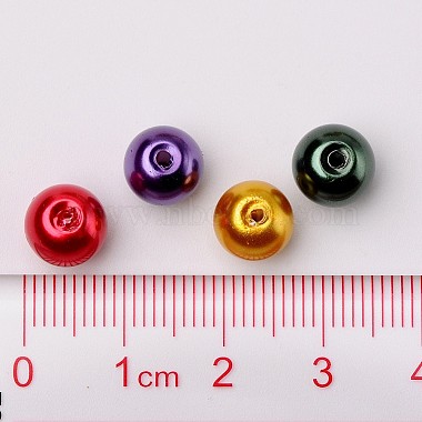 Lustre verre nacrées perles de nacre(HY-X006-8mm-09)-4