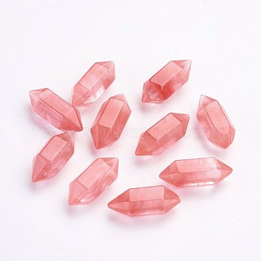 20mm Bullet Other Watermelon Stone Glass Beads