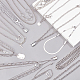 Anattasoul 18piezas 18 conjunto de collares de aleación estilo bordillo(NJEW-AN0001-43)-5