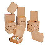 50Pcs Cardboard Paper Mailer Boxes, Shipping Boxes, BurlyWood, Rectangle, 8.5x6x3cm(CON-PH0003-66)