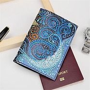 DIY Diamond Painting Passport Cover Kits, including Resin Rhinestones, Diamond Sticky Pen, Tray Plate and Glue Clay, Colorful, 140x200mm(DIAM-PW0010-39F)