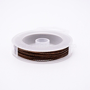 3 Strands Copper Craft Wire, Long-Lasting Plated, Antique Bronze, 26 Gauge, 0.4mm, about 50m/roll(CWIR-WH0005-0.4mm-AB)