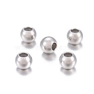 201 Stainless Steel Beads, with Rubber Inside, Slider Beads, Stopper Beads, Rondelle, Stainless Steel Color, 4x3mm, Hole: 1.2mm(X-STAS-P238-02P-03)
