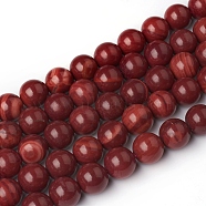 Natural Brazil Rhodochrosite Beads Strands, Round, 10~10.5mm, Hole: 1mm, about 40pcs/Strand, 15.55 inch(39.5cm)(G-I271-C02-10mm)